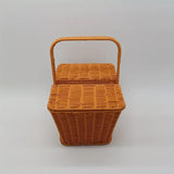 NNETM Handcrafted Rattan Picnic Basket for Outdoor Enthusiasts