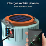 NNETM LED Solar Camping Lantern Rechargeable Portable Outdoor Light