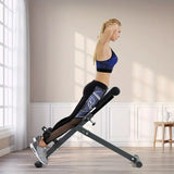 NNETM 1pc Adjustable Roman Chair - Black, Waist and Abdomen Fitness Stool
