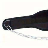 NNETM 1pc Fitness Weighted Belt with Chain - Black