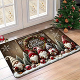 Santa Claus Christmas Doormat Non-Slip Machine-Washable