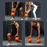 NNETM 1pc 15lbs Kettlebell for Fitness and Strength Training