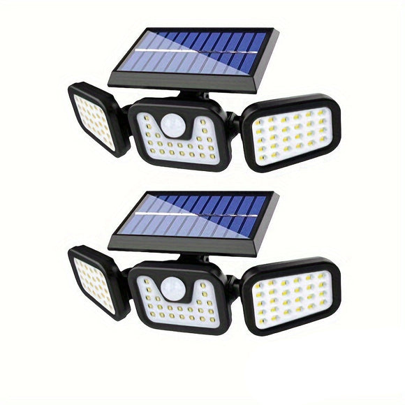 NNETM Outdoor Solar Wall Light with Motion Sensor & Foldable Design