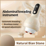 NNETM LCD Display Electric Full Body Massager - 12 Gears Adjustment(Cream)