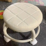 NNETM Step Up Your Decor Game with a Trendy Round Rolling Stool