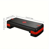 NNETM Adjustable Sports Fitness Pedal with Pull Rope - 81cm, Black and Red