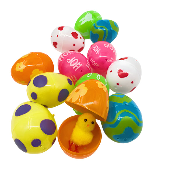 NNETM 20pcs Plush Chick Figurines Set Easter Party Décor