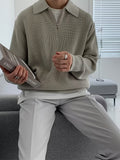 Men's Half-Zip Knit Sweater