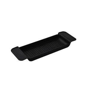NNEOBA Extendable Bamboo Bathtub Tray Caddy with Storage
