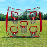 NNETM Football Outdoor Target Throwing Net with 5 Pockets