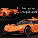 NNEOBA Scale Sports Car Diecast Model for Boys (Orange)