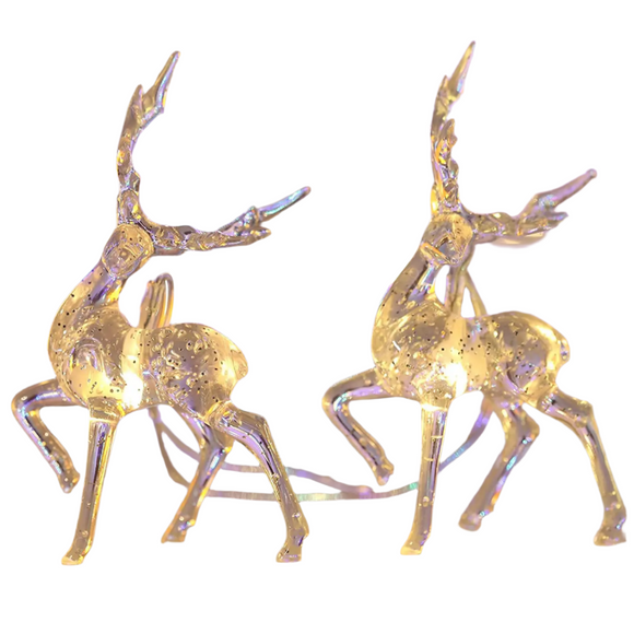 NNEOBA 1.5M 10-LED Christmas Reindeer String Lights – Festive Fairy Garland