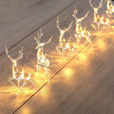 NNEOBA 1.5M 10-LED Christmas Reindeer String Lights – Festive Fairy Garland