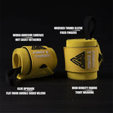 NNEOBA Premium Wrist Support Wristbands 1 Pair Yellow