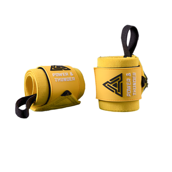 NNEOBA Premium Wrist Support Wristbands 1 Pair Yellow