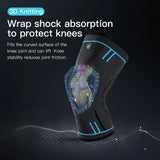 NNEOBA 2pcs Compression Knee Support Sleeve Elastic & Breathable Knee Brace XL