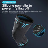 NNEOBA 2pcs Compression Knee Support Sleeve Elastic & Breathable Knee Brace XL