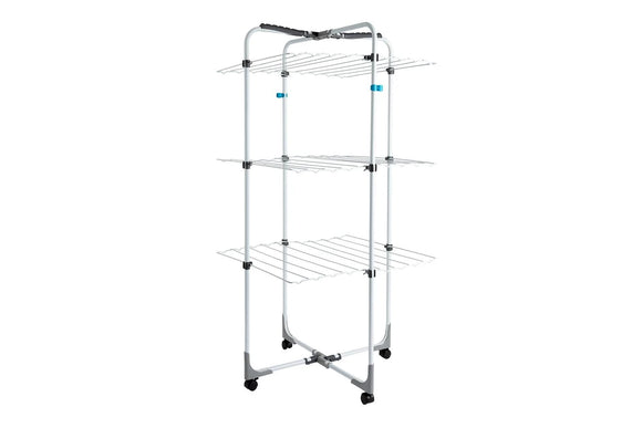 NNEKG 3 Tier Adjustable Portable Collapsable Clothes Airer/Drying Rack
