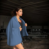 NNEOBA 1-pc Quick-Dry Microfibre Sports Towel (Navy Blue)