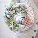 NNEOBA Rattan Wreath Ring DIY Christmas Tree Decor