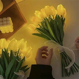 NNEOBA LED Tulip Flowers Table Lamp