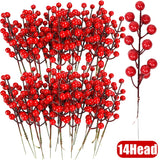 NNEOBA Christmas Red Berry Stems Wreath Decor