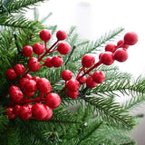 NNEOBA Christmas Red Berry Stems Wreath Decor