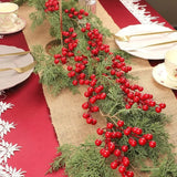 NNEOBA Christmas Red Berry Stems Wreath Decor