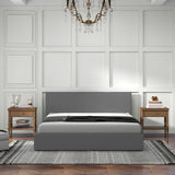 Milano Sienna Luxury Bed with Headboard (Model 2) - Grey No.28 - King-1935488862134603782
