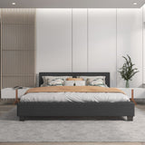 Milano Sienna Luxury Bed with Headboard (Model 2) - Charcoal No.35 - King Single-1935488862591782913