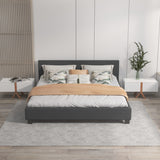 Milano Sienna Luxury Bed with Headboard (Model 2) - Charcoal No.35 - King Single-1935488862591782914