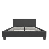 Milano Sienna Luxury Bed with Headboard (Model 2) - Charcoal No.35 - King Single-1935488862591782917