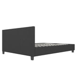 Milano Sienna Luxury Bed with Headboard (Model 2) - Charcoal No.35 - King Single-1935488862591782919