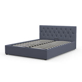 Milano Capri Luxury Gas Lift Bed With Headboard (Model 3) - Charcoal No.35 - King Single-1935488862742777856