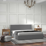 Milano Sienna Luxury Bed with Headboard (Model 2) - Grey No.28 - Single-1927503919358021634