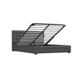 Milano Decor Eden Gas Lift Bed - Dark Grey - Single-1935488863212539909