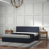 Milano Luxury Gas Lift Bed with Headboard (Model 1) - Charcoal No.35 - Double-1935488863975903239