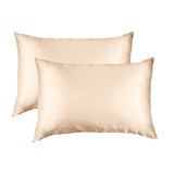 SILK PILLOW CASE TWIN PACK - SIZE: 51X76CM - Champagne Pink-1927503852970577924