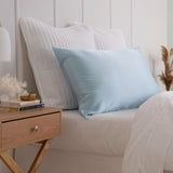Pure Silk Pillow Case by Royal Comfort (Single Pack) - Soft Blue-1927503854417612800