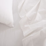 Royal Comfort Vintage Washed 100% Cotton Sheet Set King - White-1927503913133674500