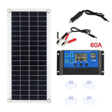 NNEOBA 1000W 12V Solar Panel with 60A Controller – Dual Output USB/DC Solar Charger