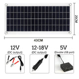 NNEOBA 1000W 12V Solar Panel with 60A Controller – Dual Output USB/DC Solar Charger