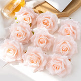 NNEOBA 100PC 10CM Artificial Garden Roses