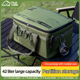 NNETM Outdoor Camping Storage Bag – Portable Cookware & Tableware Organizer, Gas Canister & Stove Protective Carry Case