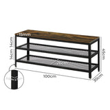 Levede 3-Tier Shoe Rack Bench 100cm-1910113028431548418