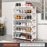 NNETM Keep your footwear in check with this multi-layer plastic storage shoe rack
