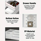 NNETM Large Capacity Cosmetic Storage with Drawers Store Brushes, Makeup, Skincare, Perfumes