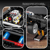 NNEOBA 1077PCS Racing Car Building Blocks Set – Mechanical Series Educational Toy (Black Car)