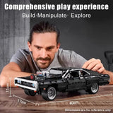 NNEOBA 1077PCS Racing Car Building Blocks Set – Mechanical Series Educational Toy (Black Car)