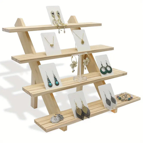 NNETM Add a touch of elegance with this handcrafted wooden riser shelf